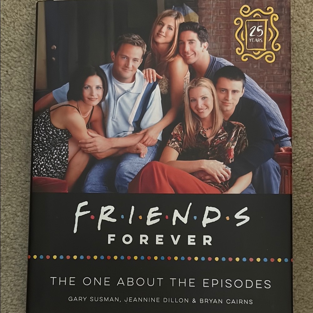 FRIENDS Forever Book - 25th Anniversary Edition - Black and Multicolor Cover